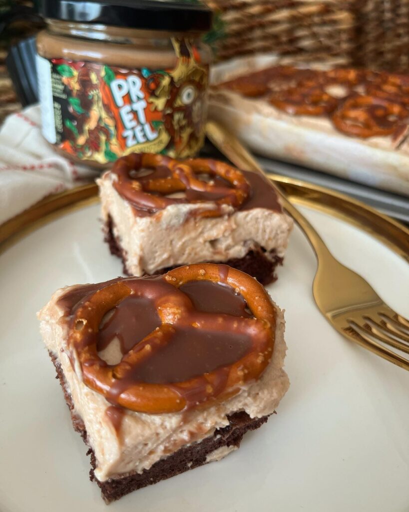 Csokis-mogyorós szelet sós pereccel 🥨🍫