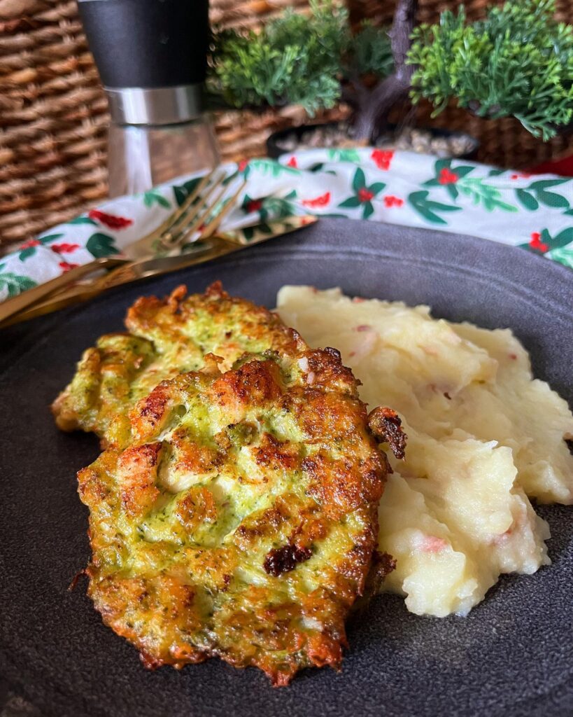 Csirkés brokkoli tócsni baconos krumplipürével 🤤😍