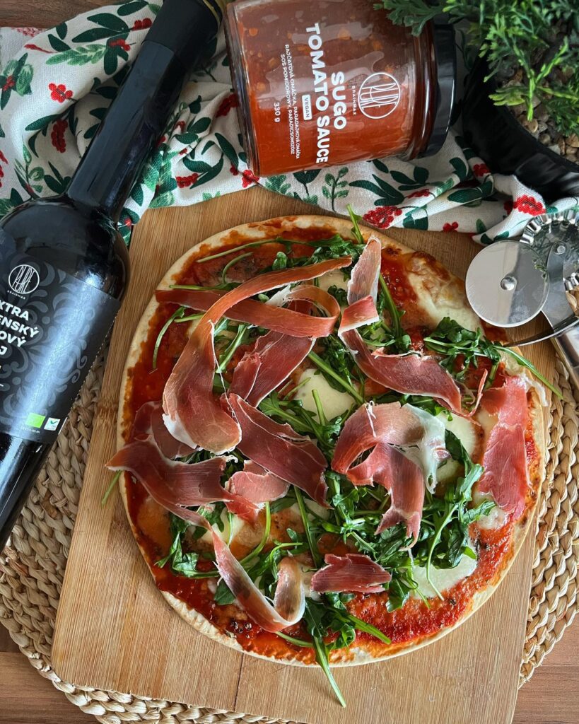 Expressz prosciuttos-rukkolás pizza