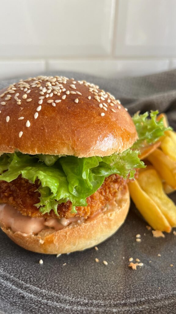 Mozzarellás csibeburger 🍔