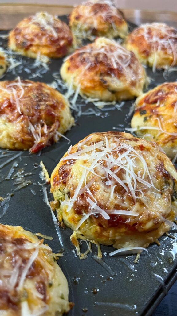 Mini pizzás focaccia