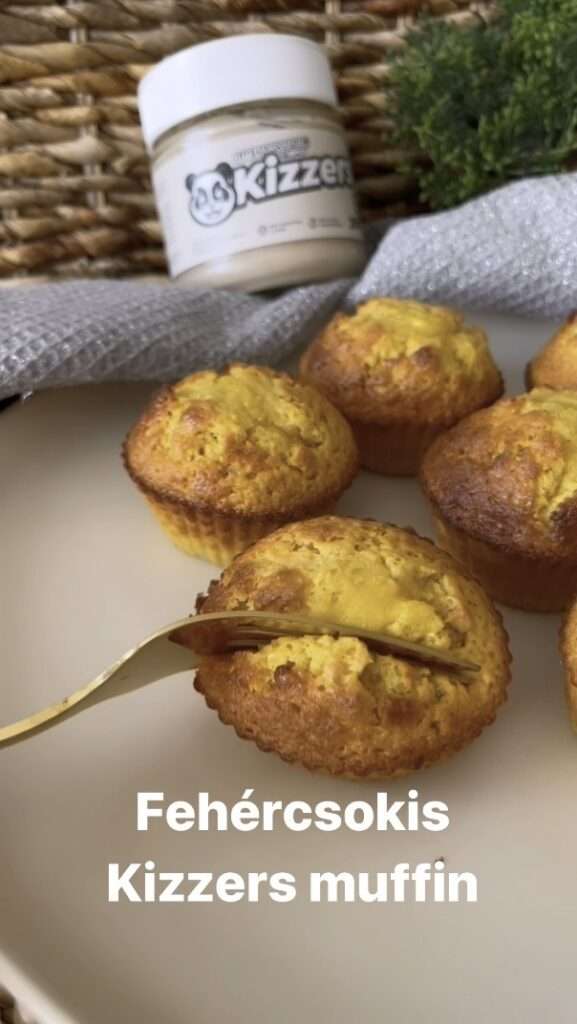 Szaftos fehércsokis Kizzers muffin