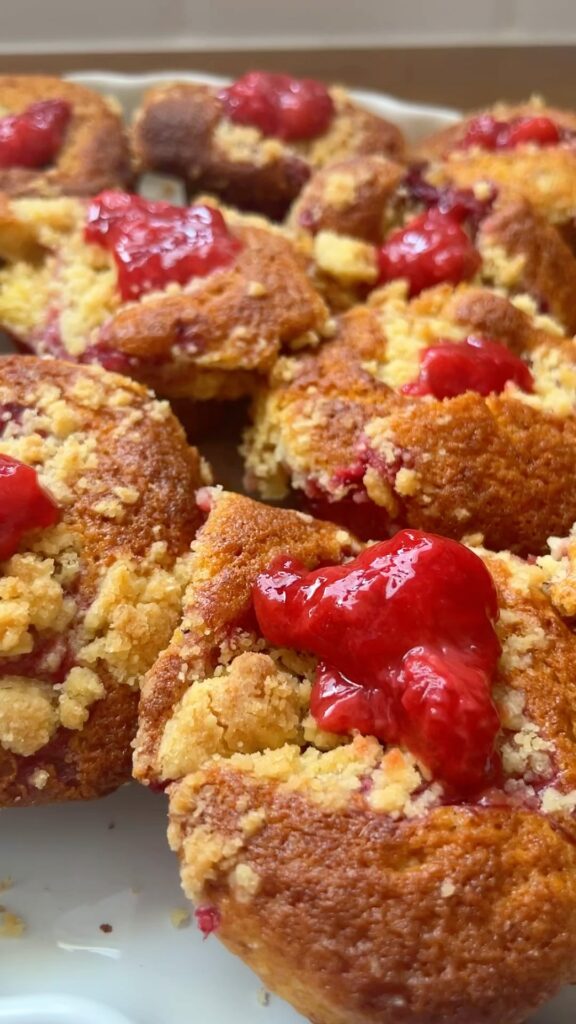 Pékség stílusú epres muffin 🍓🧁