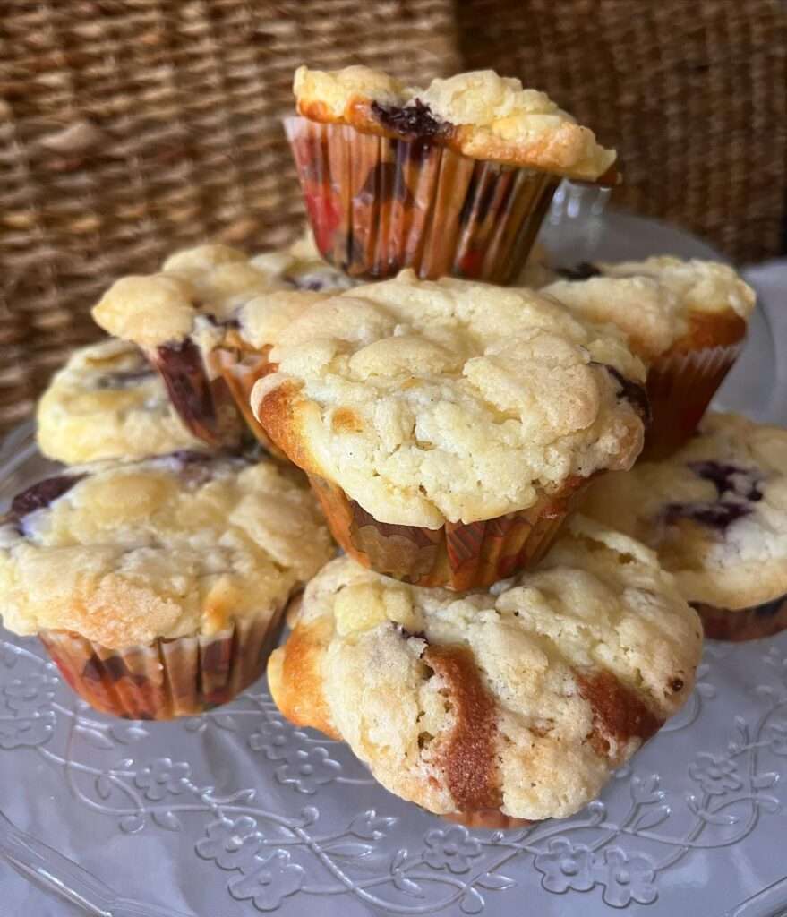 Ropogós áfonyás sajttorta muffin 🫐🧁❤️