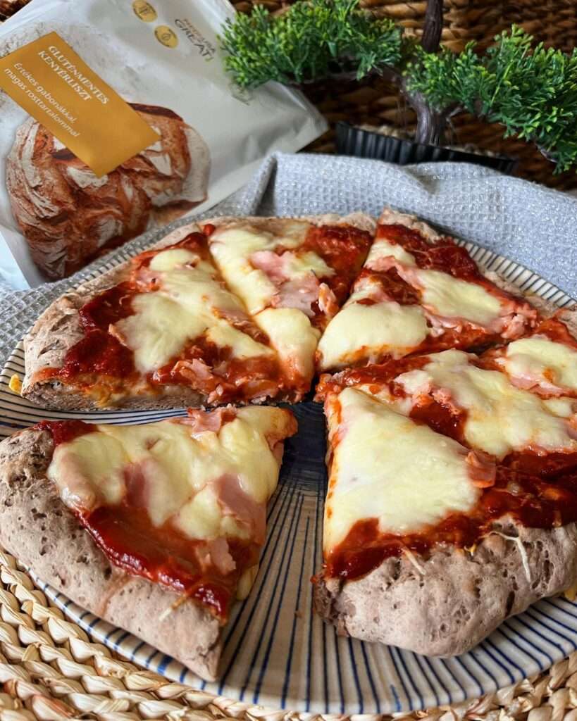 Töltött extra sajtos gluténmentes pizza 🍕🍅🧀