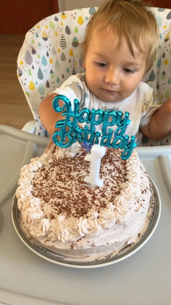 Smash cake Alex 1. születésnapjára 😍