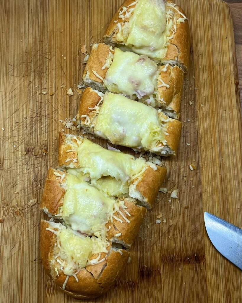 Töltött baguette 🥖🧀🍖🍟