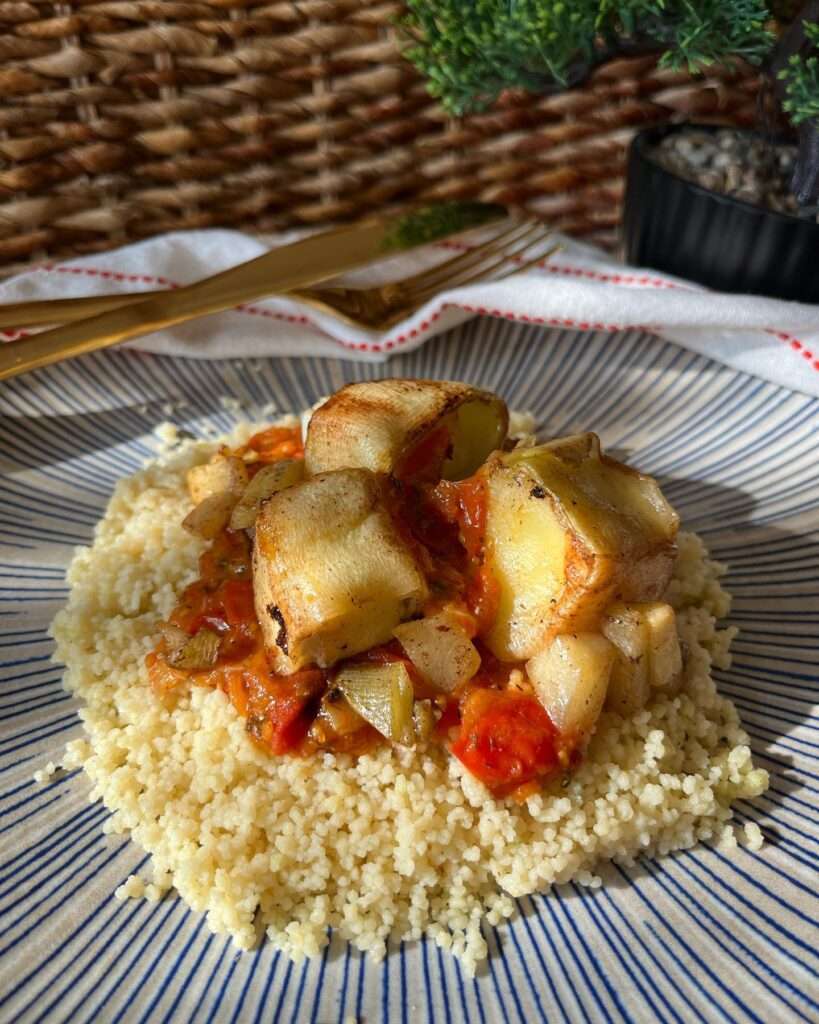 Cukkinis feta falatok, sült paradicsomos kuszkusszal 😍