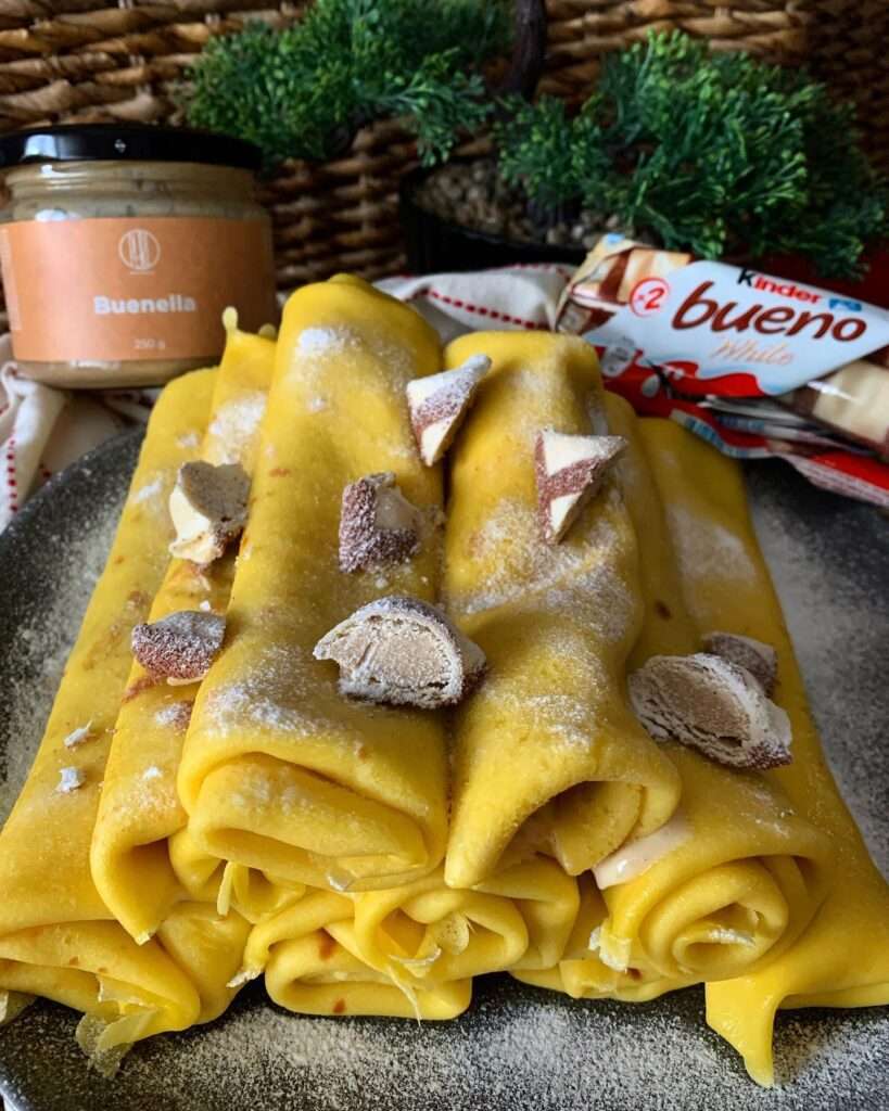 Csodás házi tojásos palacsinták Kinder Bueno ízben 😍❤️