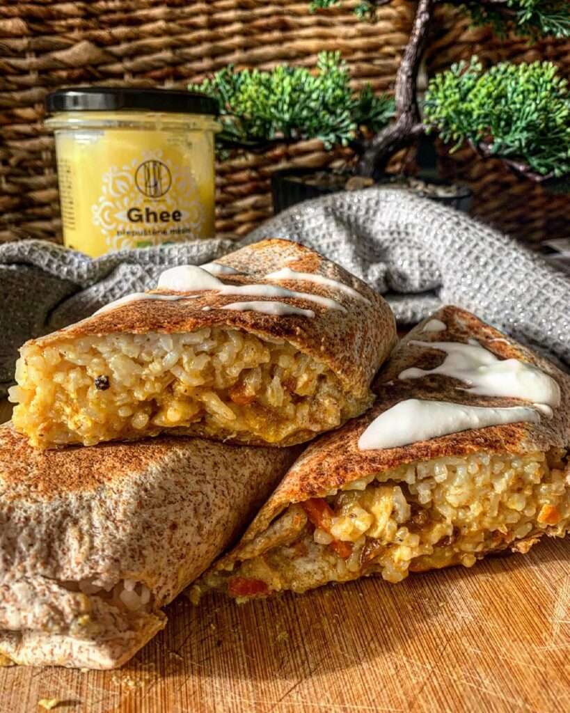 Magas fehérjetartalmú curry wrap 🌯