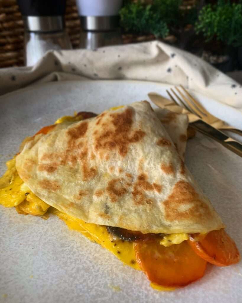 Sajtos édesburgonya tortilla 😍❤️