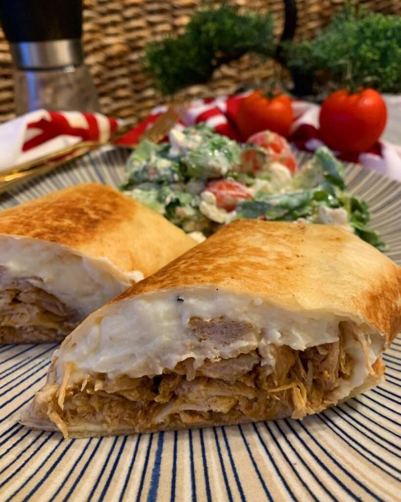 Sajt krémes sült húsos tortilla 🌯
