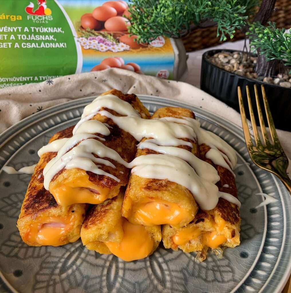 Sonkás sajtos French toast @fuchstojas -al 😍❤️ Az elkészítéshez videót csatoltam 😘