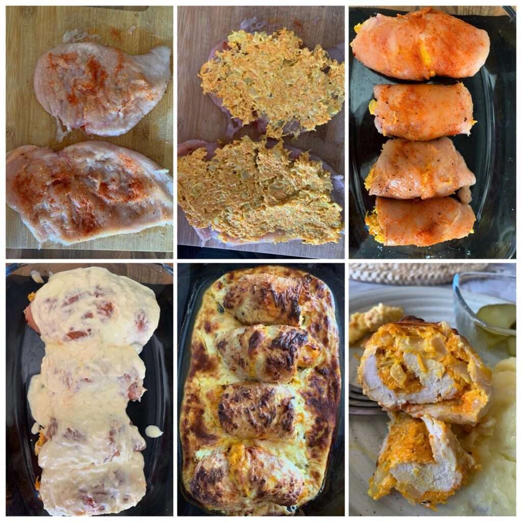 Sajtos-répás sült csirke 🥕🧀