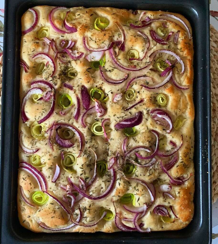 Nyári tönköly focaccia 🥒