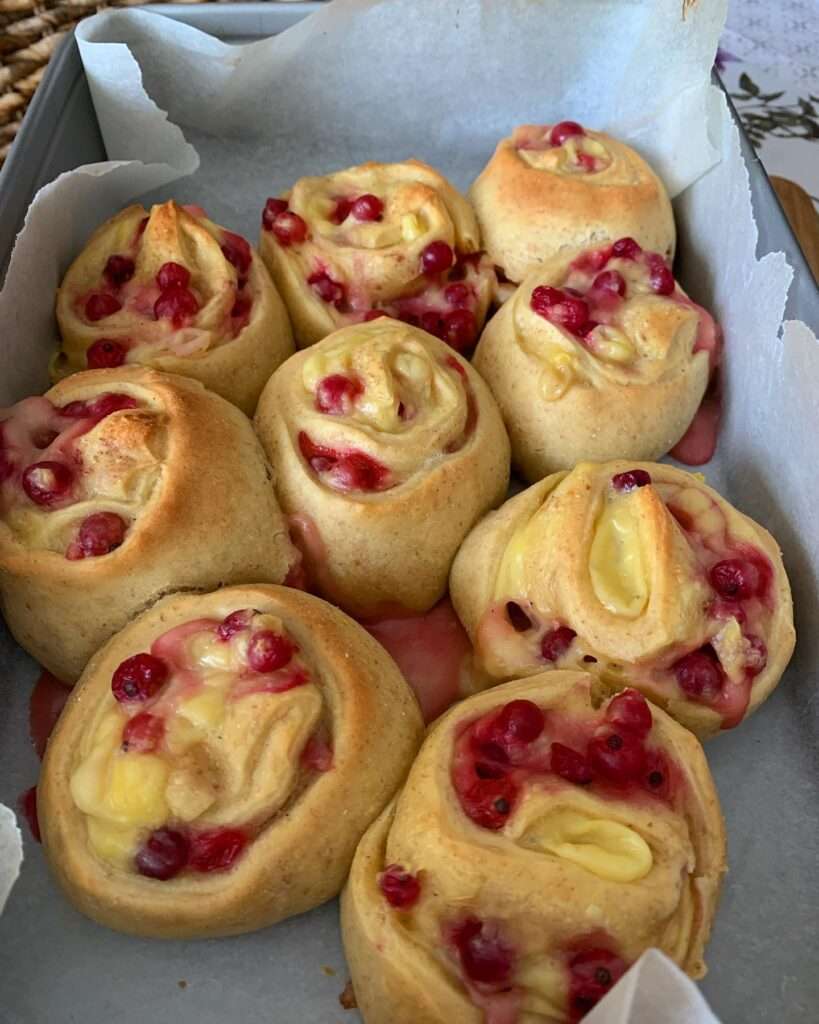 Extra vaníliás-ribizlis csiguszok cukormentesen 🐌