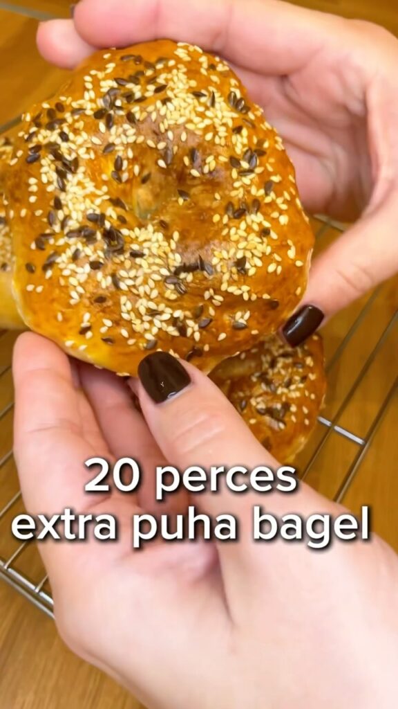 20 perces extra puha bagel