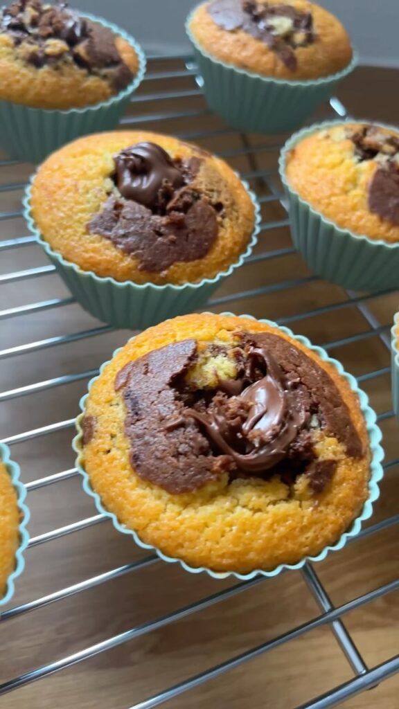 Nutellás márványmuffin