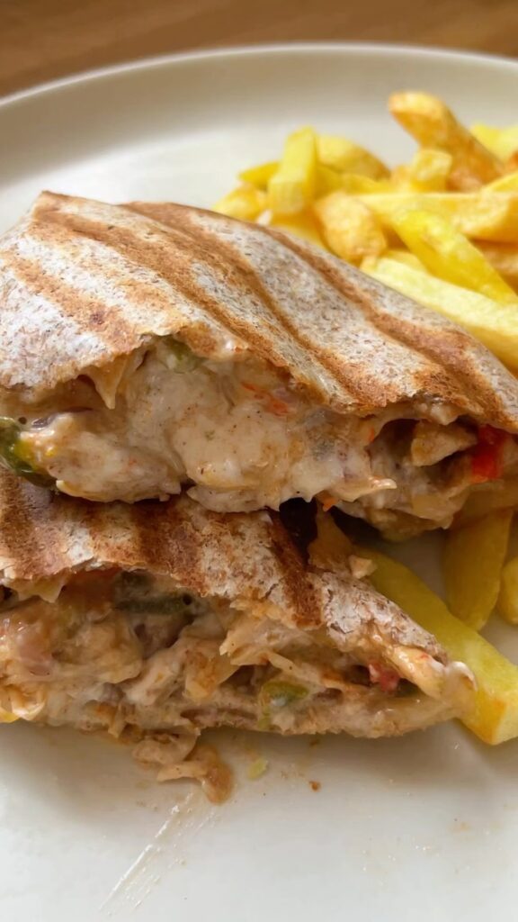 Szaftos csirke fajitas