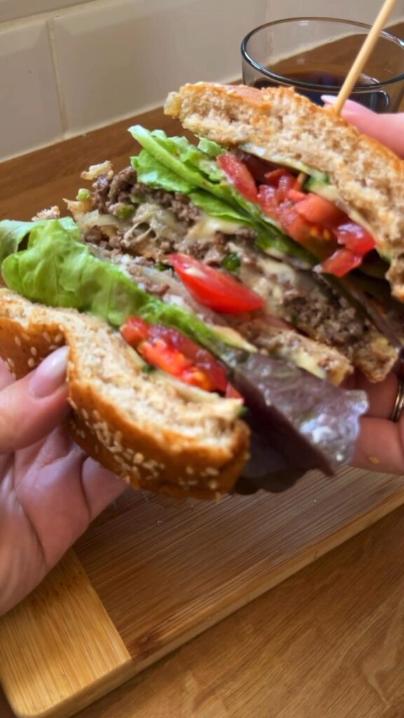 Diétás smashed Burger