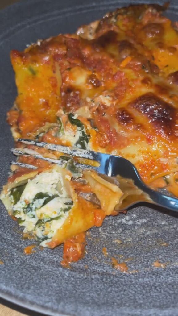 Spenótos ricottás Cannelloni