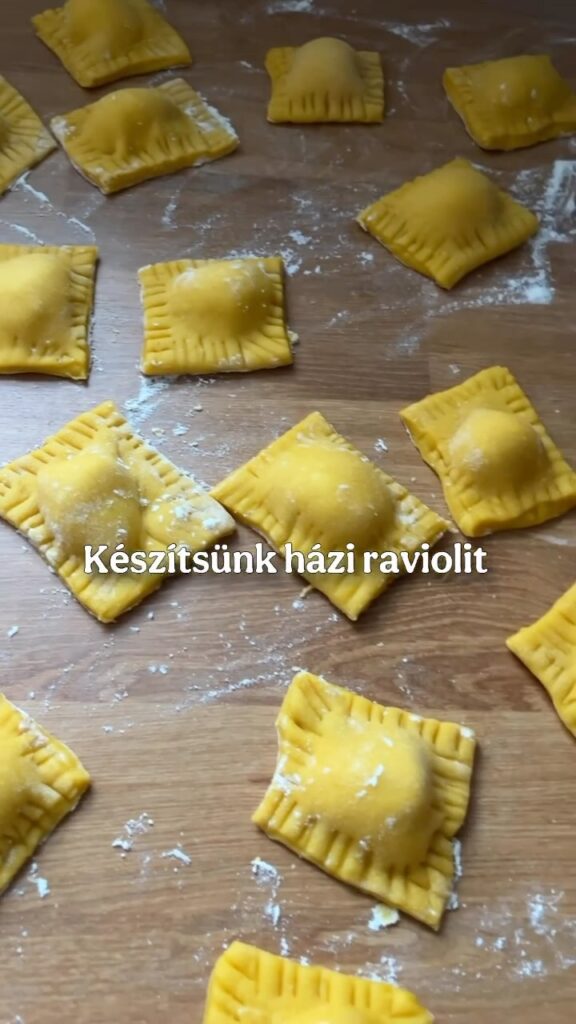 Házi ravioli ricottás aszalt paradicsomos töltelékkel