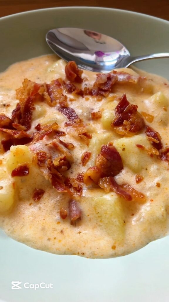 Pirított baconos krumplifőzelék