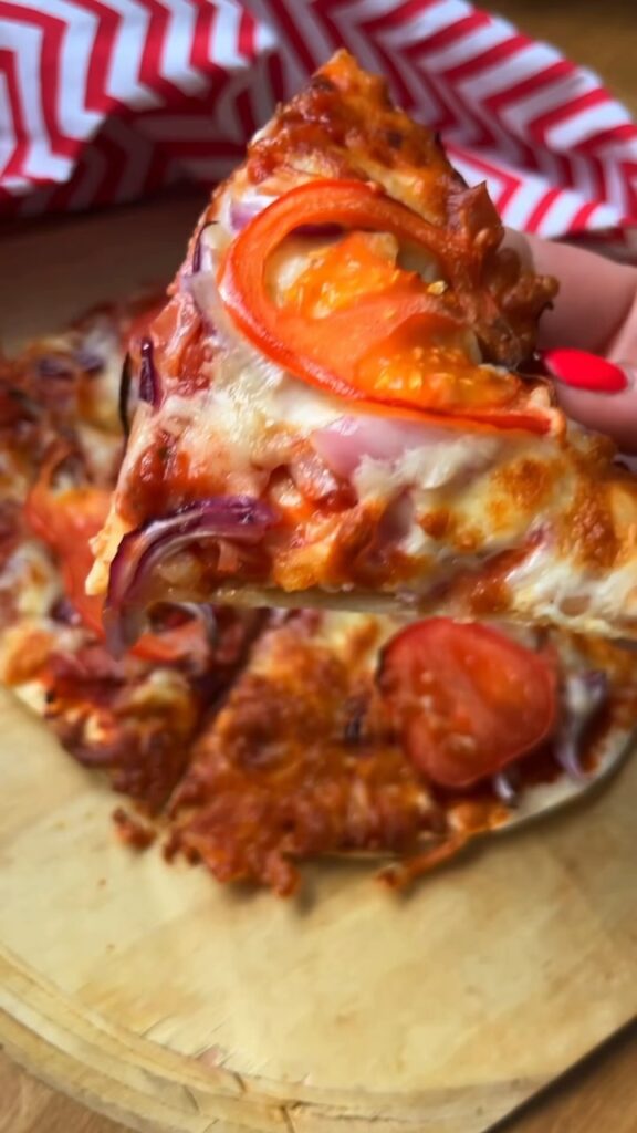 Pizza airfryerben 10 perc alatt