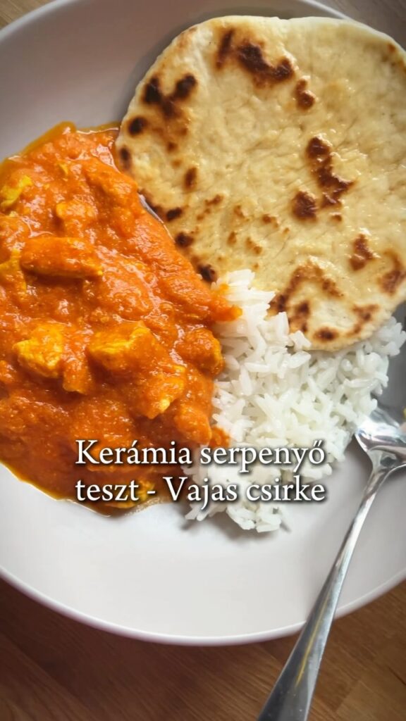 Indiai vajas csirke naan kenyérrel nagyon egyszerűen