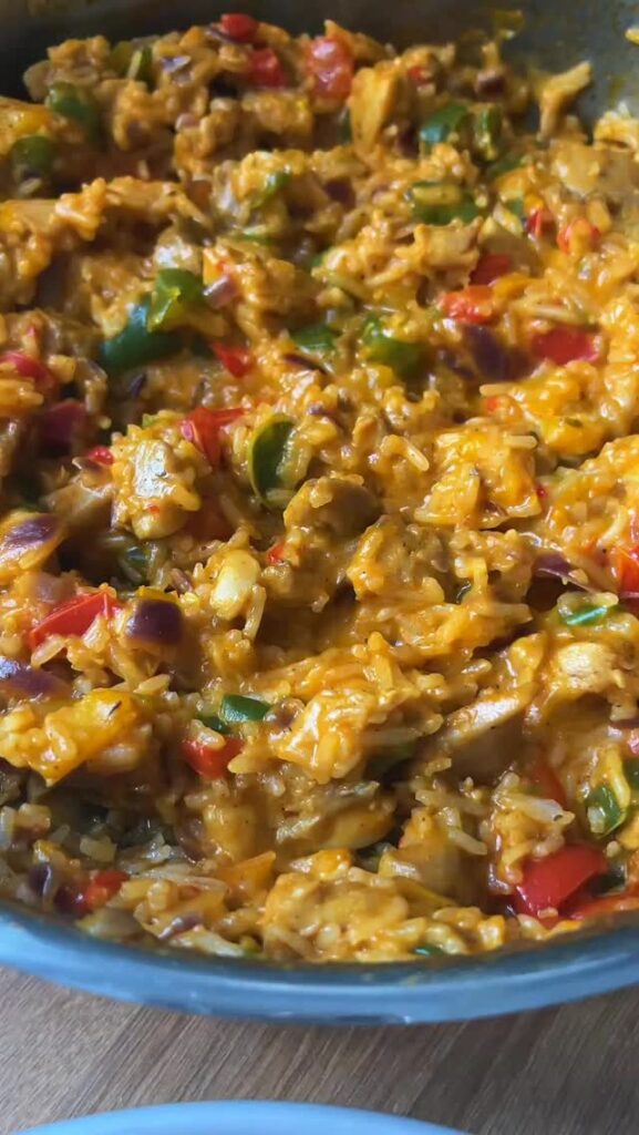 Mexikói ízvilágú cheddar sajtos rizses hús