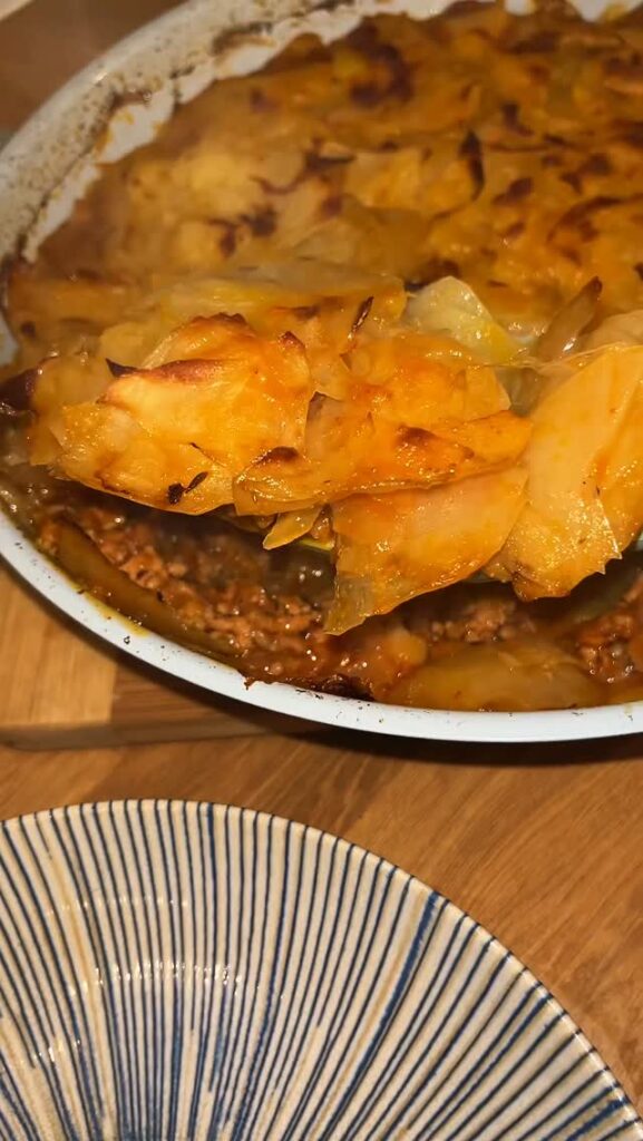 Darált húsos krumplis pite