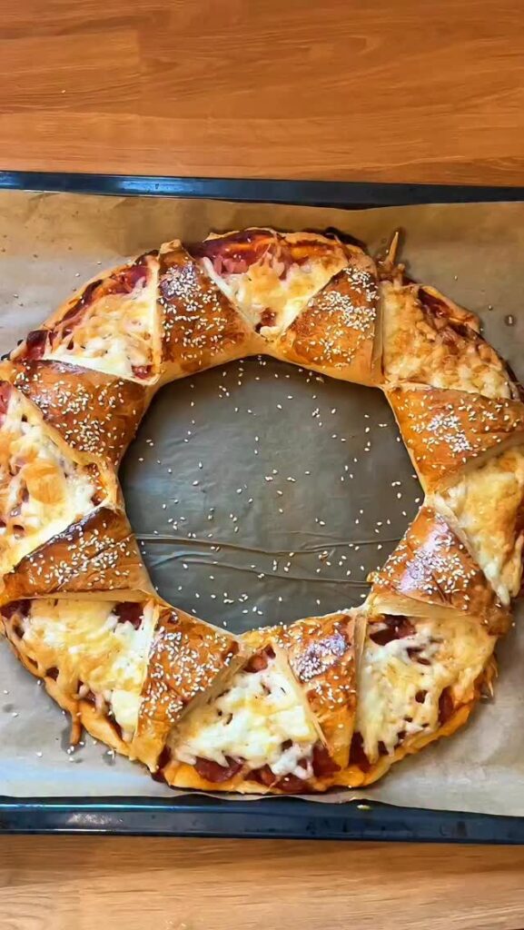 Pizzás koszorú
