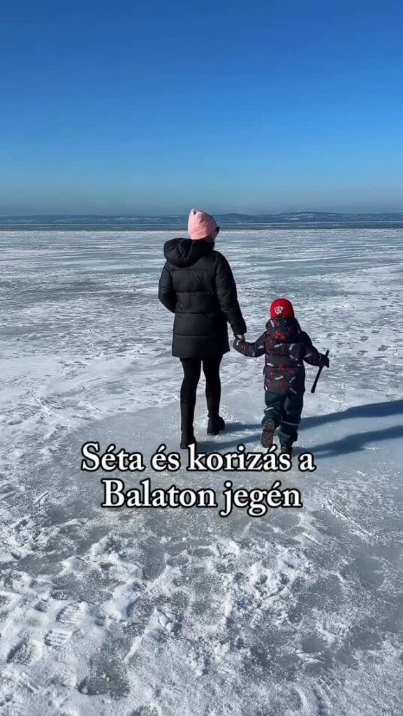 Ti voltatok már valaha a Balaton jegén?