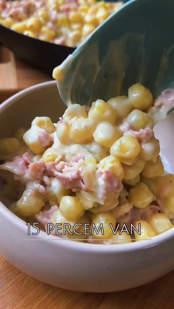 Kéksajtos baconos Gnocchi