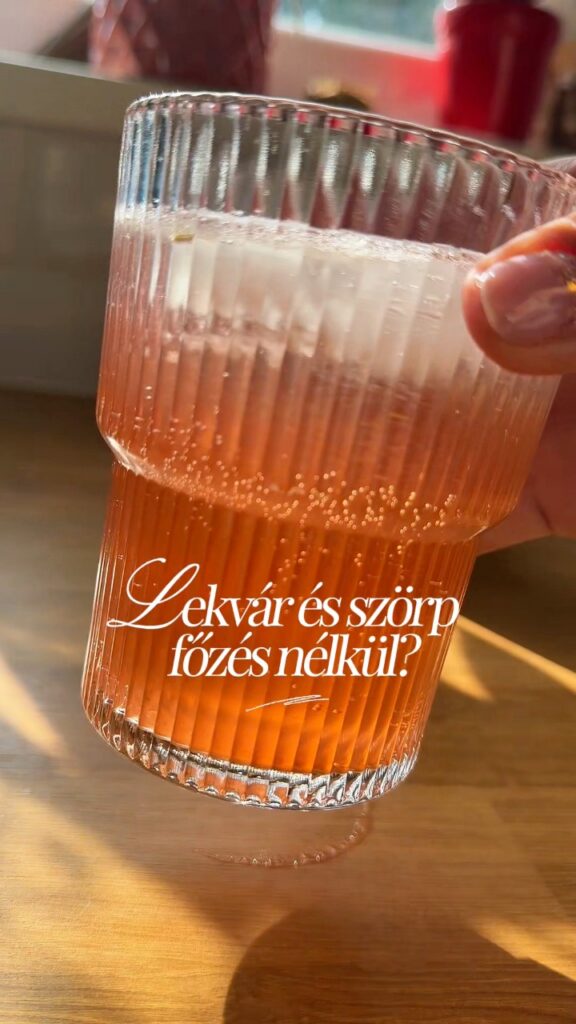 Főzés nélküli eper szörp