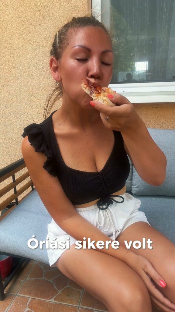 Házi pizza a kertünkben